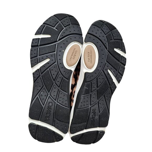 Vionic Womens Tourney Leopard Print Athletic Sneakers Size 8 No Insoles Lace Up‎ - Picture 4 of 11